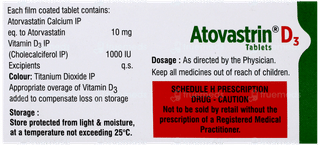 Atovastrin D3 Tablet 10